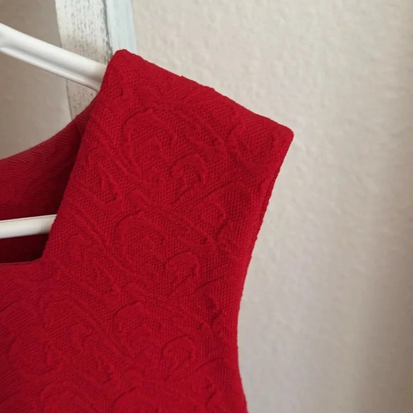 Vintage Red Holiday Handmade Dress GUC Size 6/Medium - Picture 3 of 5